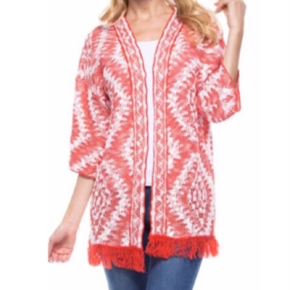 Fringe Knit Cardigan